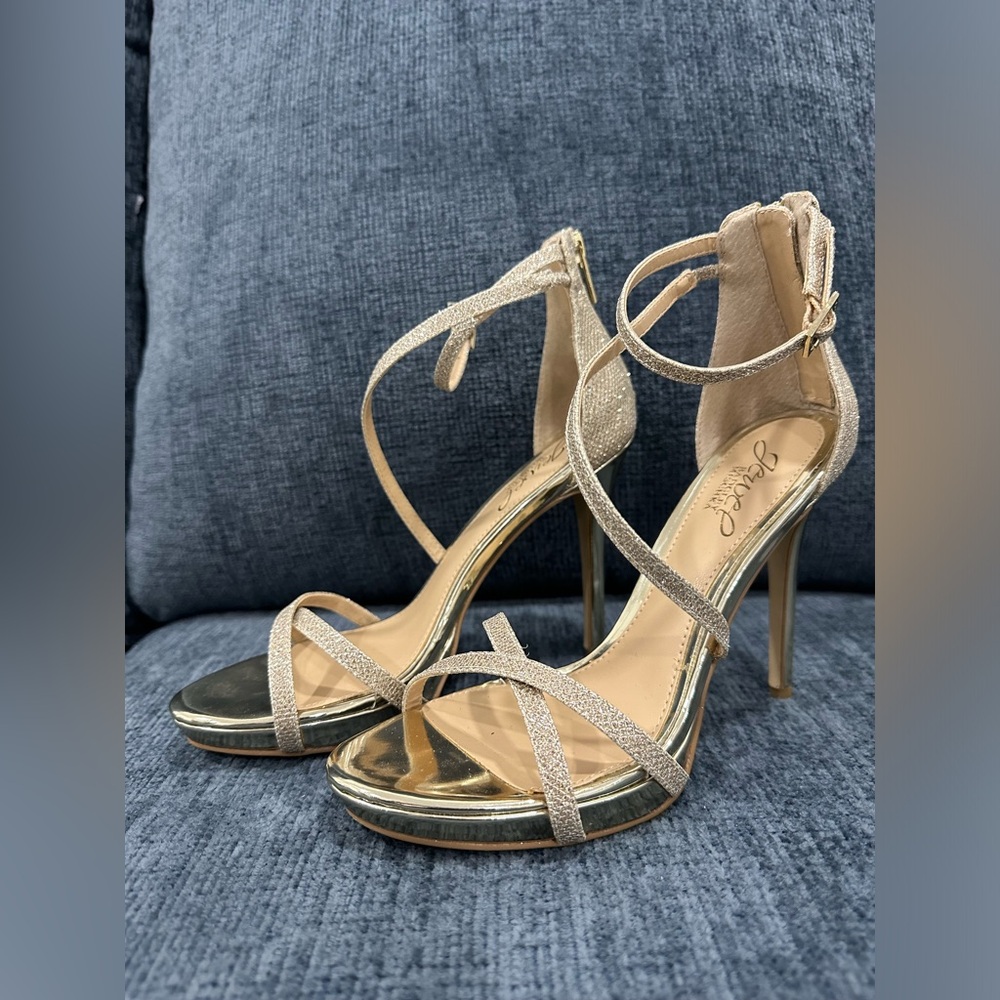 Golden-glitter heels for sale